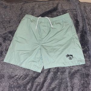 Stussy Milk Tea Green Board Shorts